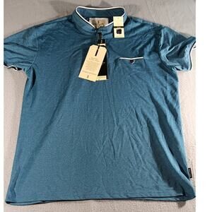 Scott James Teal Polo Shirt XL Men’s Short Sleeve Modern Casual NWT $58